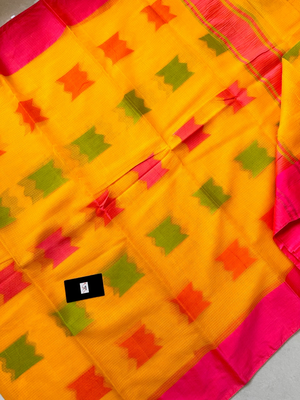 Pure Weaved Kota Cotton Doria Saree