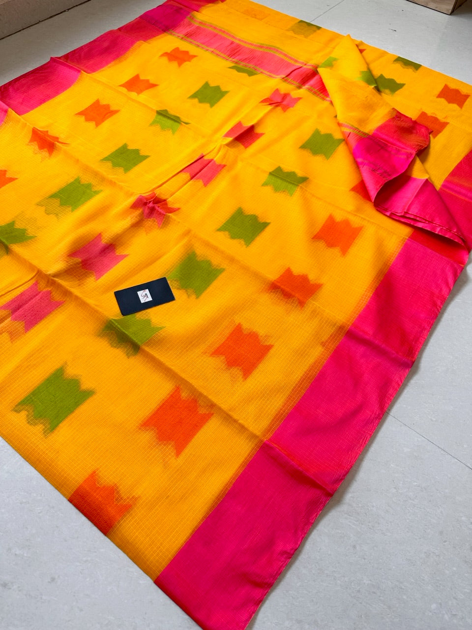 Pure Weaved Kota Cotton Doria Saree