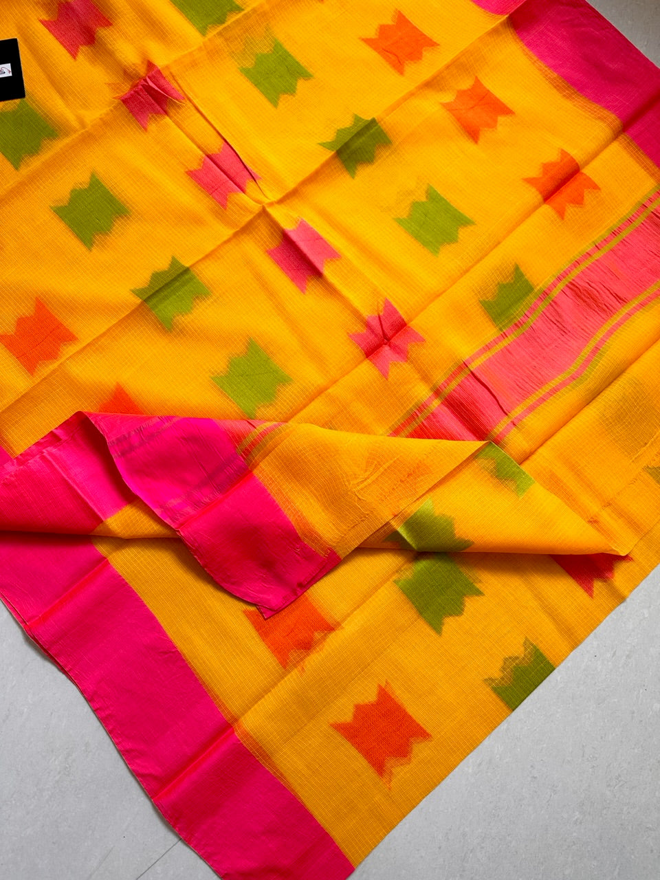 Pure Weaved Kota Cotton Doria Saree