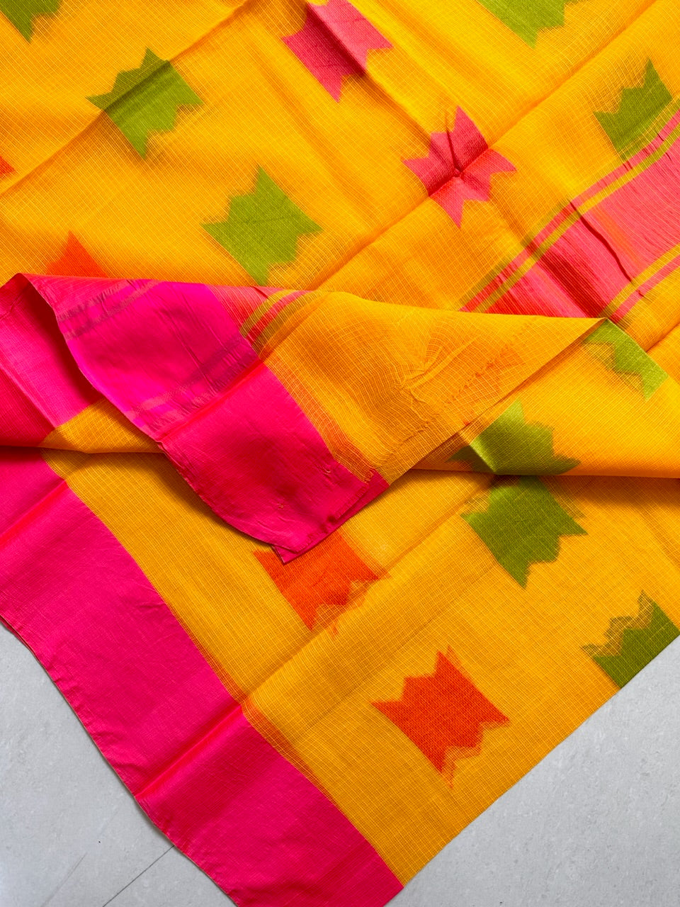 Pure Weaved Kota Cotton Doria Saree