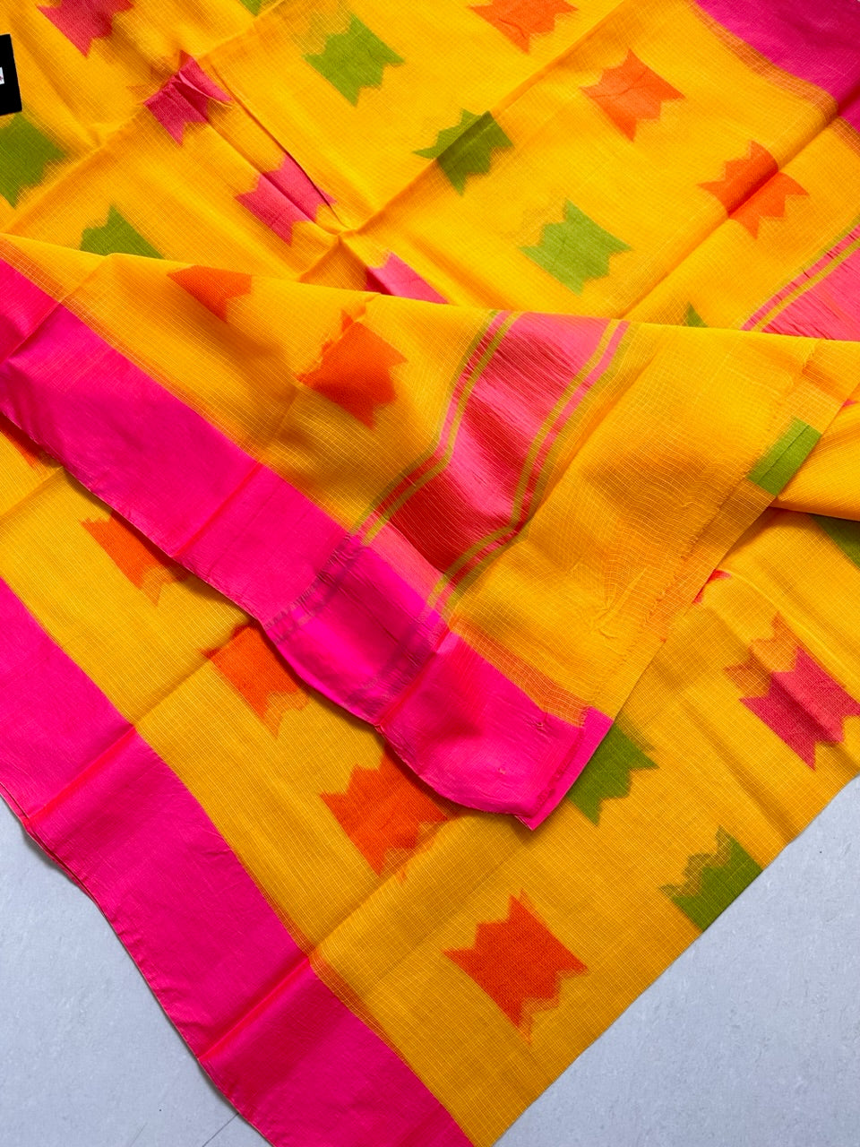 Pure Weaved Kota Cotton Doria Saree