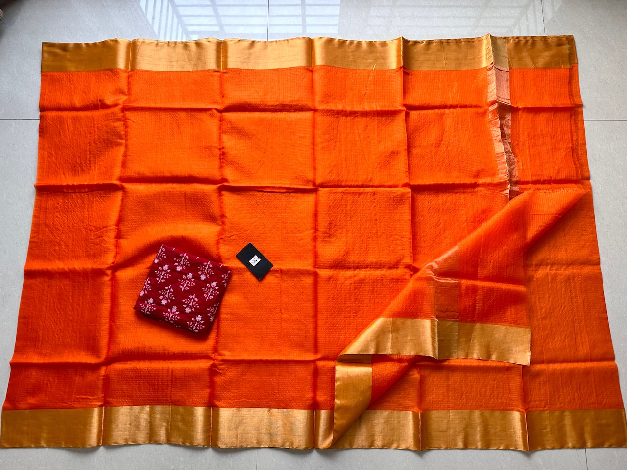 Pure Single Dyed Kota Silk Saree