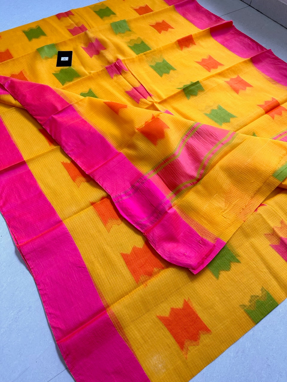 Pure Weaved Kota Cotton Doria Saree