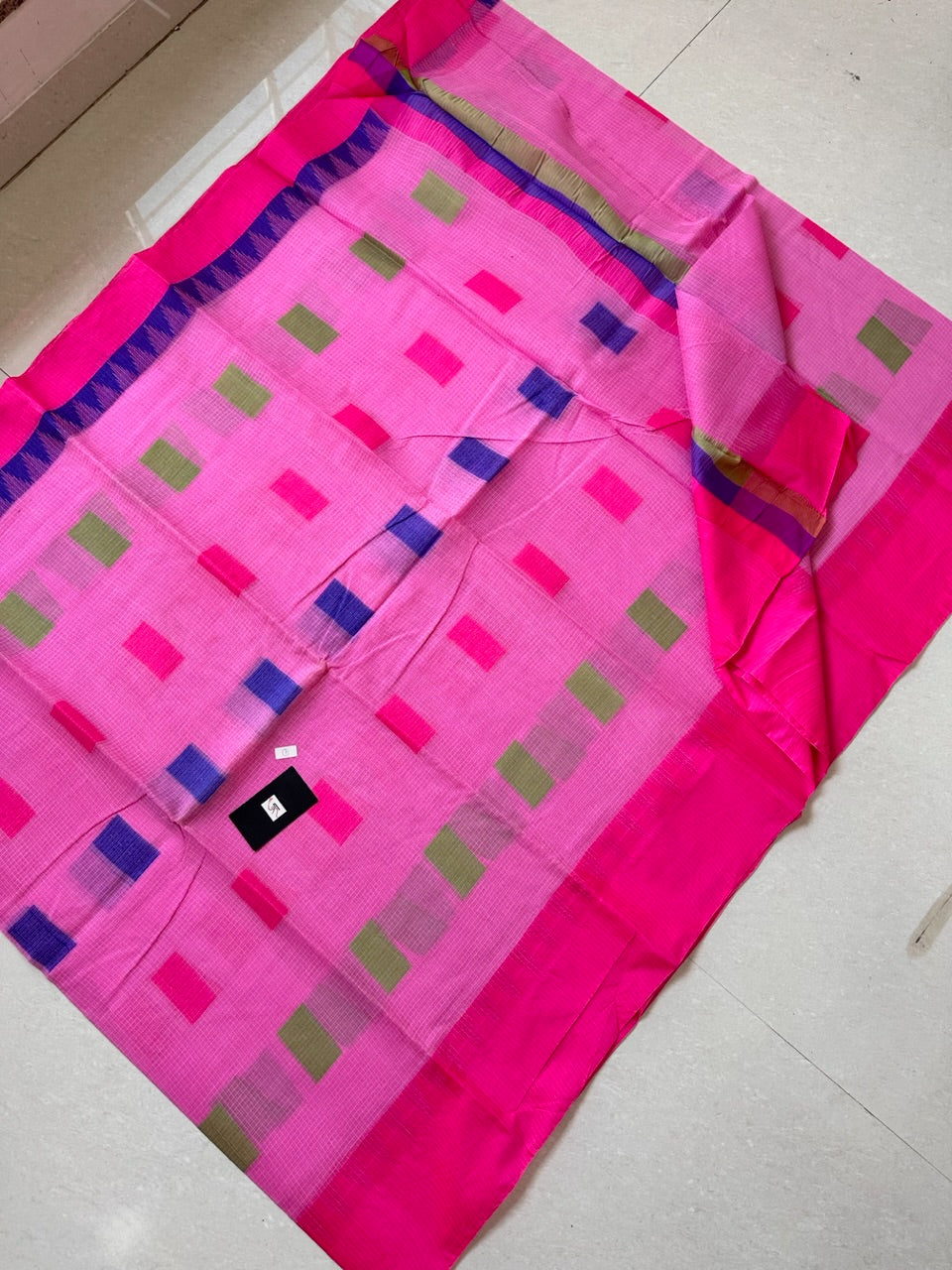 Pure Weaved Kota Cotton Doria Saree