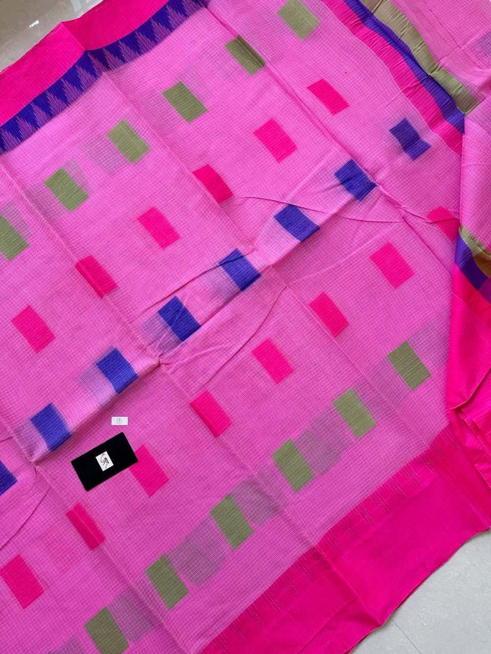 Pure Weaved Kota Cotton Doria Saree