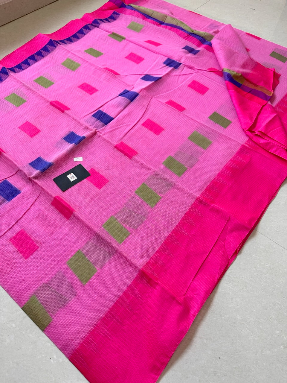 Pure Weaved Kota Cotton Doria Saree