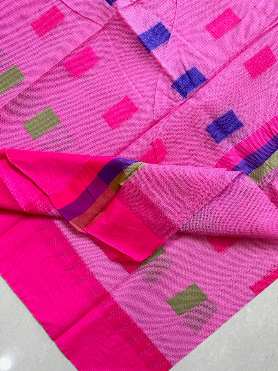 Pure Weaved Kota Cotton Doria Saree