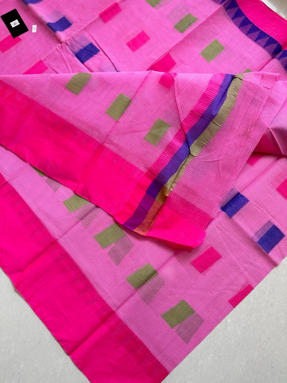 Pure Weaved Kota Cotton Doria Saree