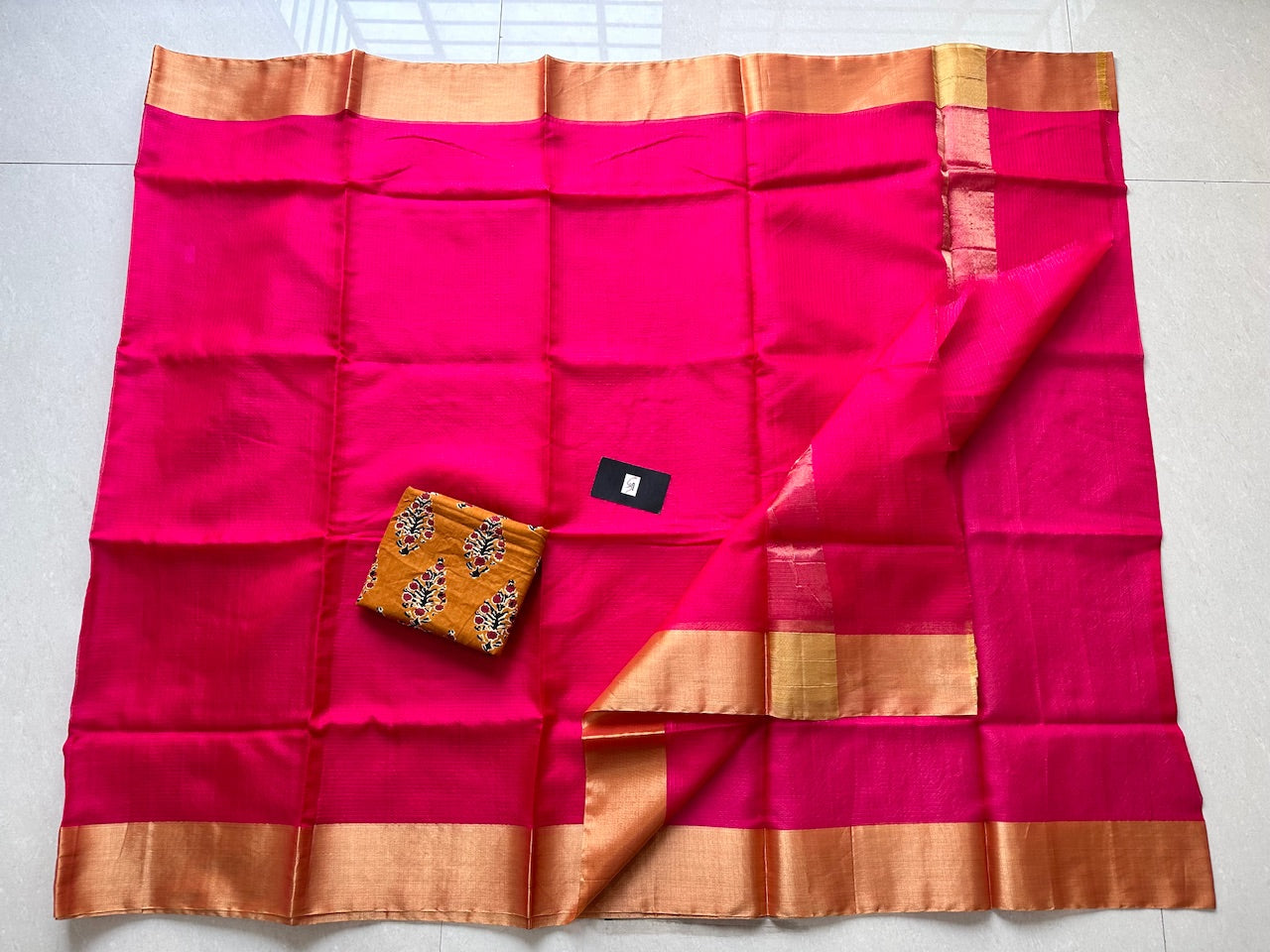 Pure Single Dyed Kota Silk Saree