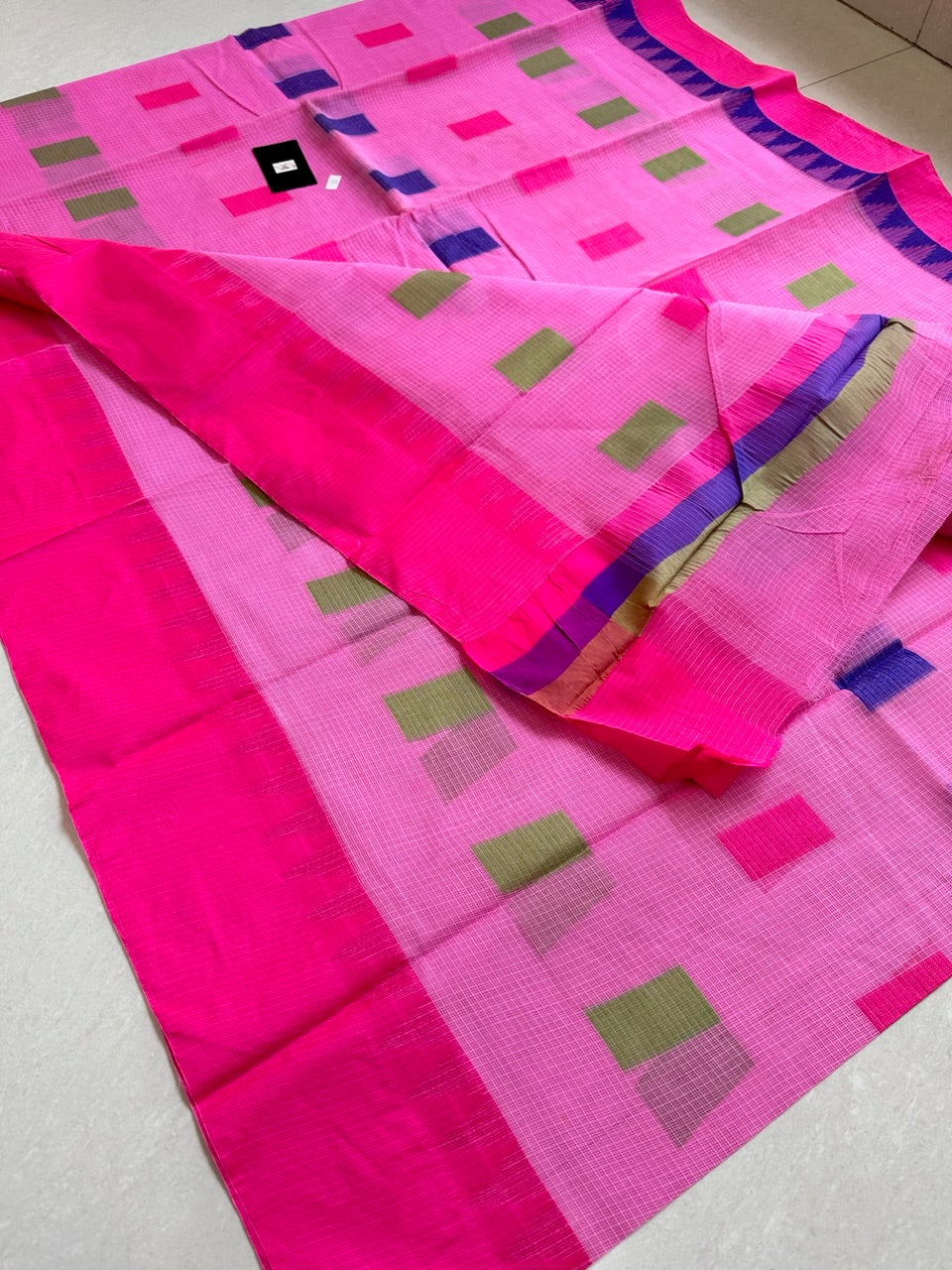 Pure Weaved Kota Cotton Doria Saree