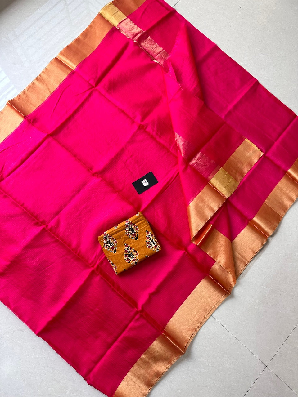 Pure Single Dyed Kota Silk Saree