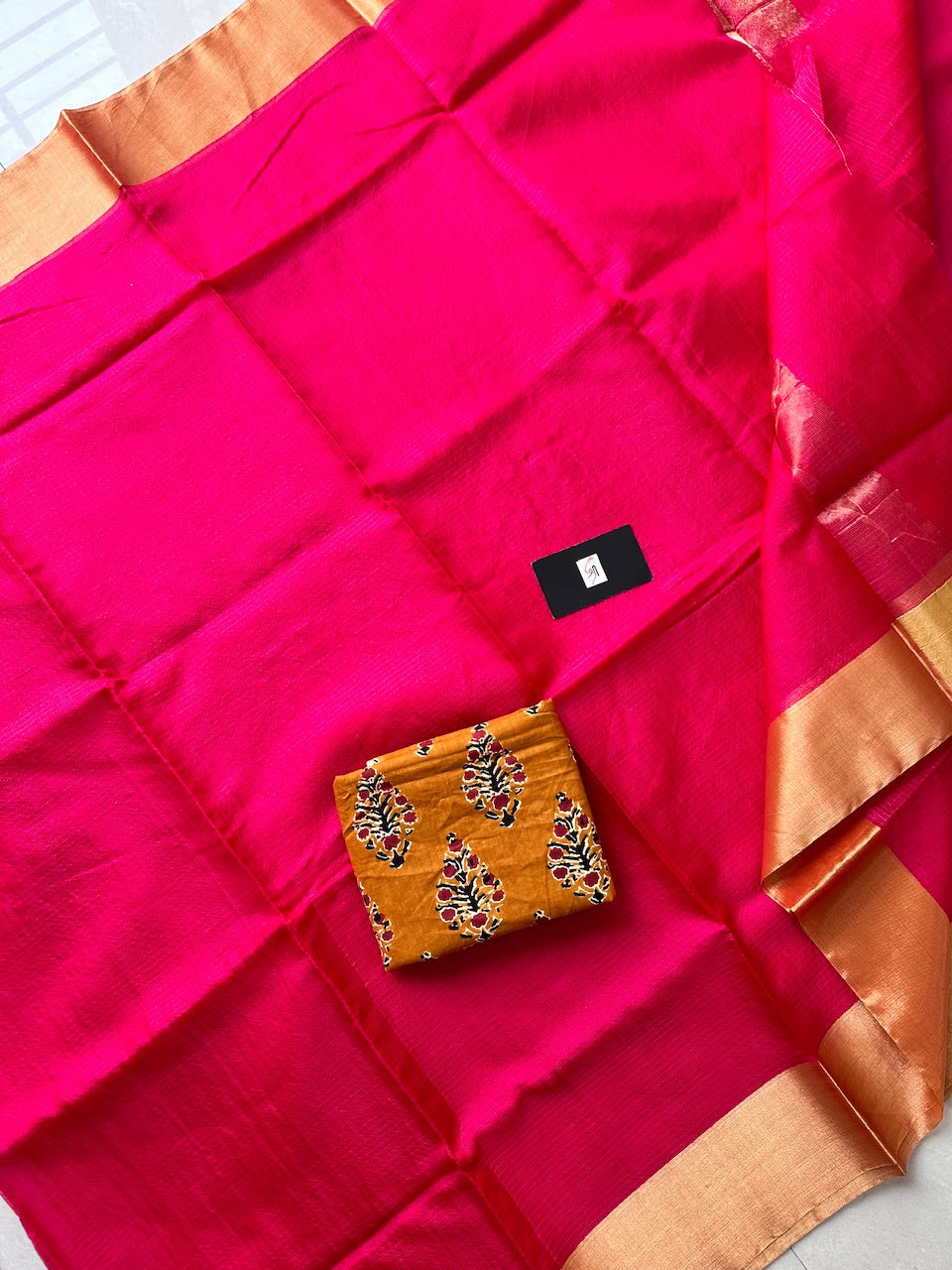 Pure Single Dyed Kota Silk Saree