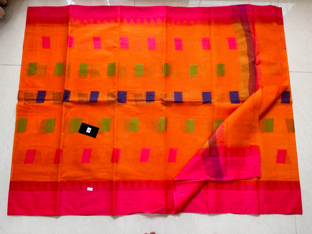 Pure Weaved Kota Cotton Doria Saree