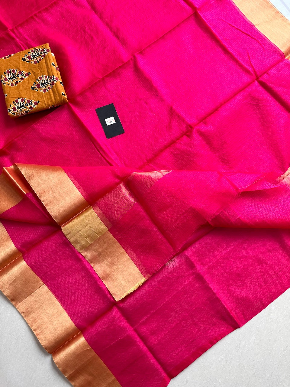 Pure Single Dyed Kota Silk Saree