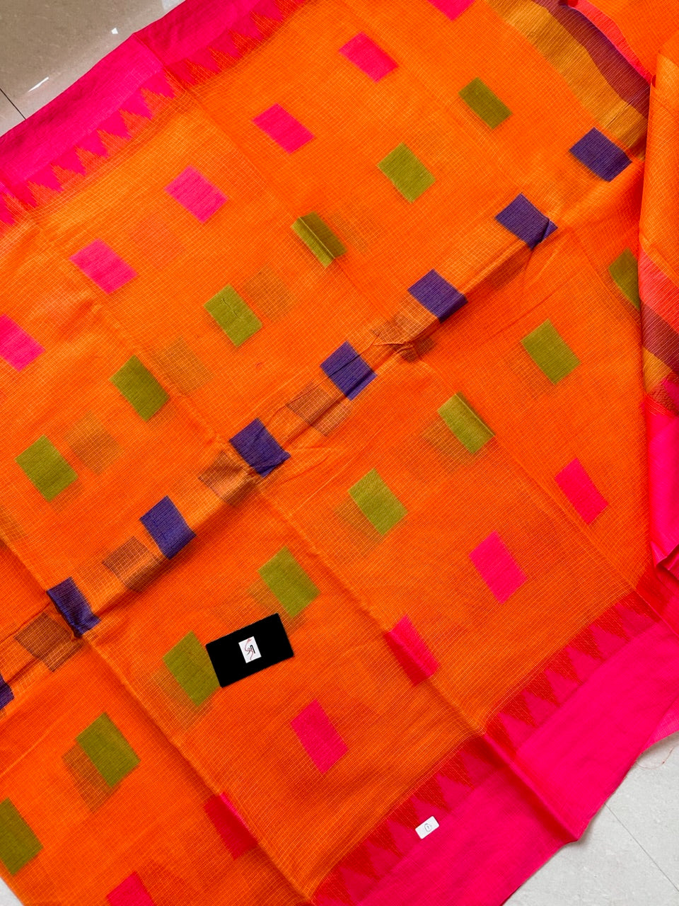 Pure Weaved Kota Cotton Doria Saree