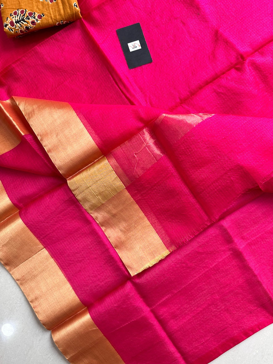 Pure Single Dyed Kota Silk Saree