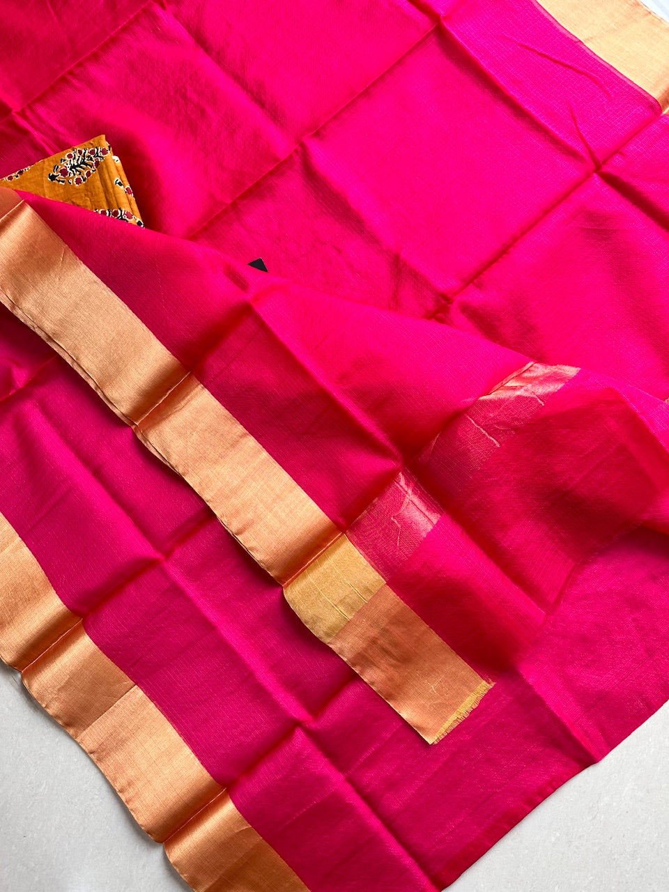 Pure Single Dyed Kota Silk Saree