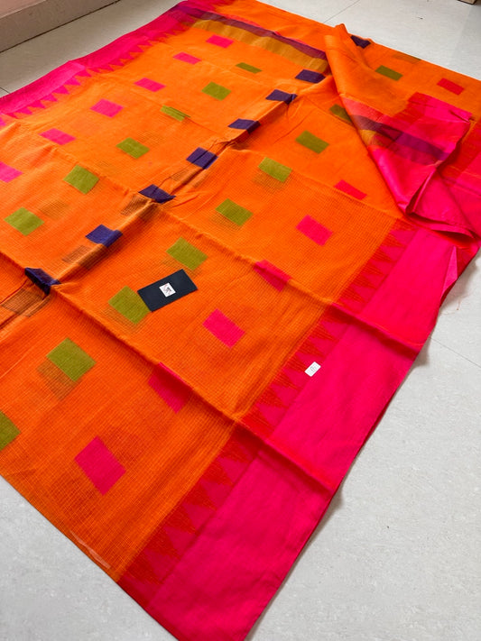 Pure Weaved Kota Cotton Doria Saree