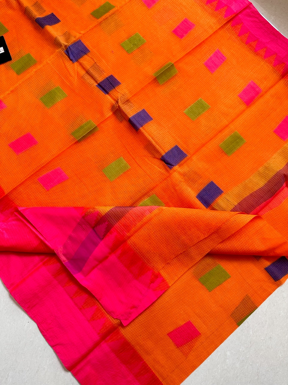 Pure Weaved Kota Cotton Doria Saree