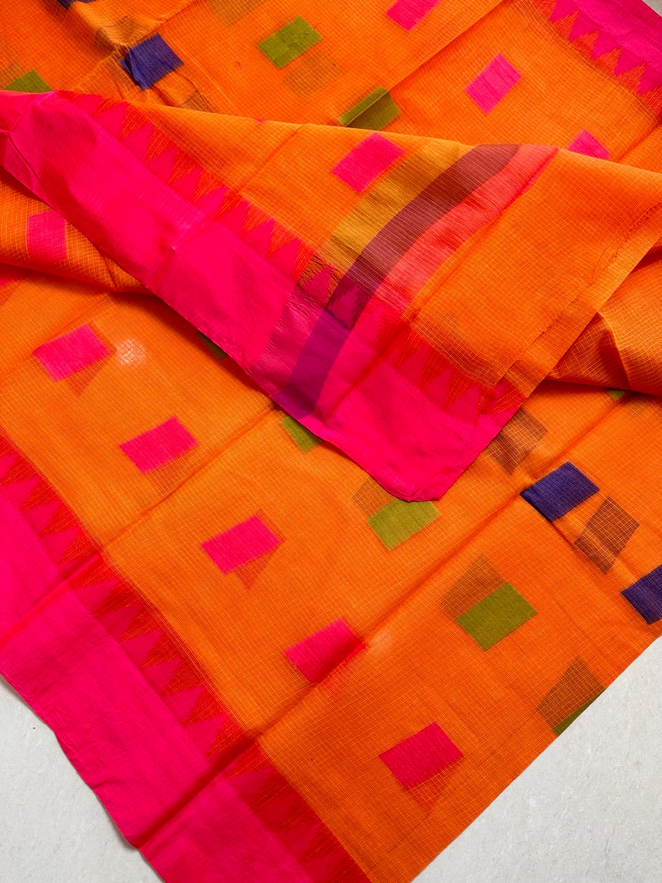 Pure Weaved Kota Cotton Doria Saree