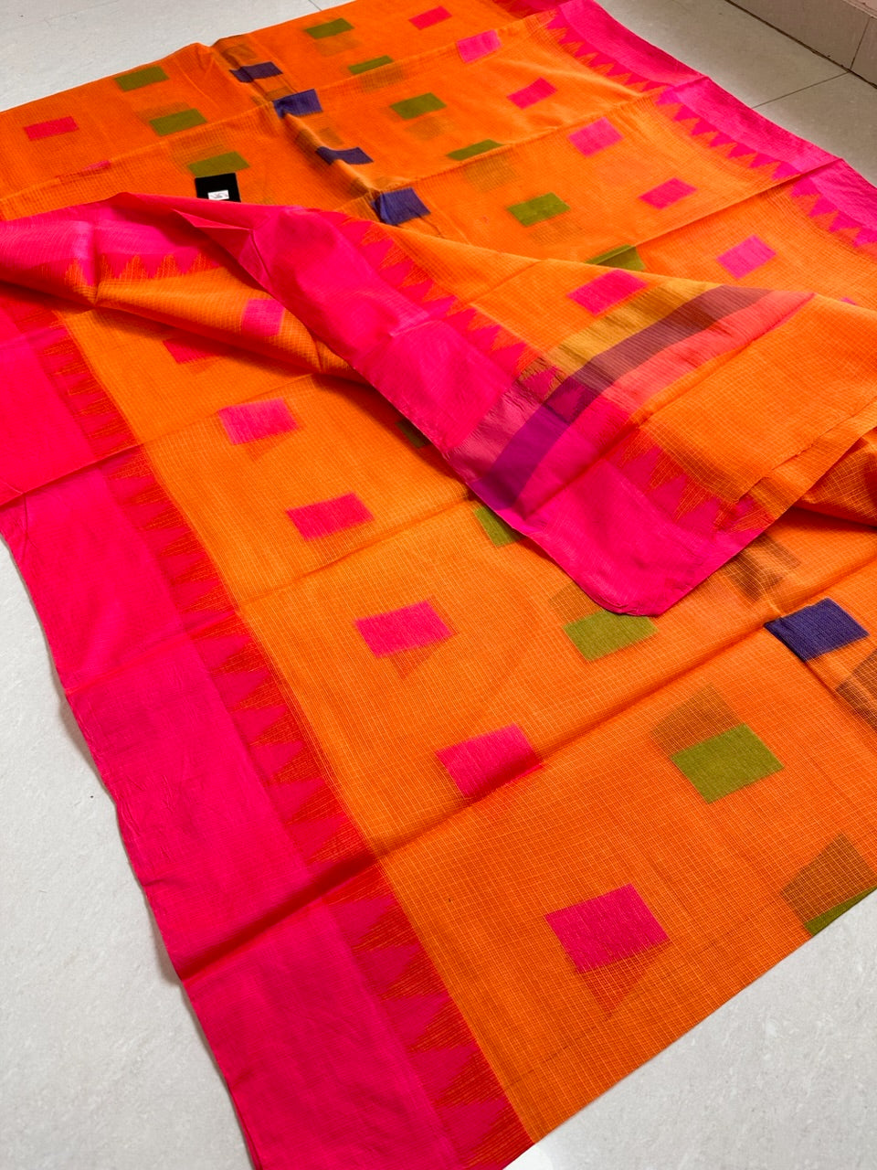 Pure Weaved Kota Cotton Doria Saree