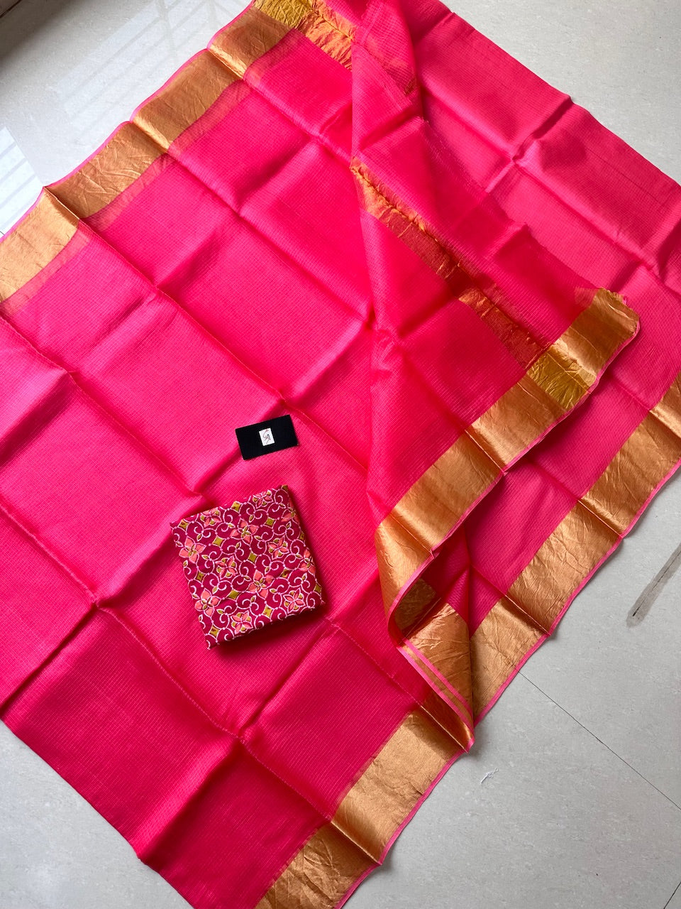 Pure Single Dyed Kota Silk Saree