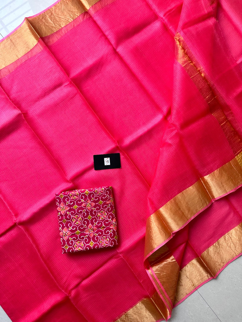 Pure Single Dyed Kota Silk Saree