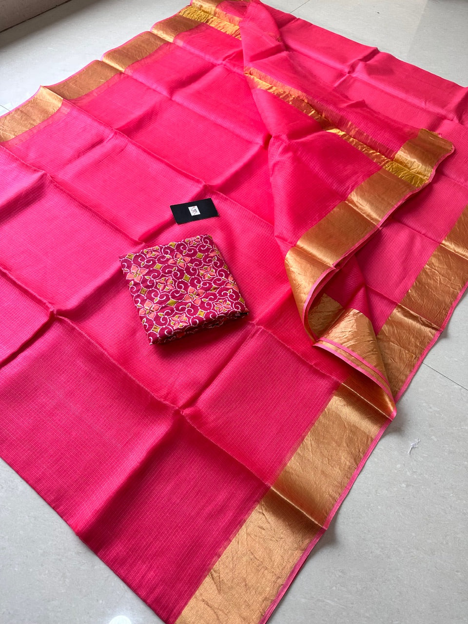 Pure Single Dyed Kota Silk Saree