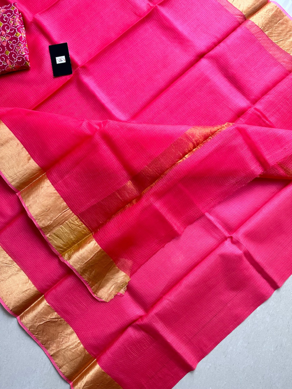 Pure Single Dyed Kota Silk Saree