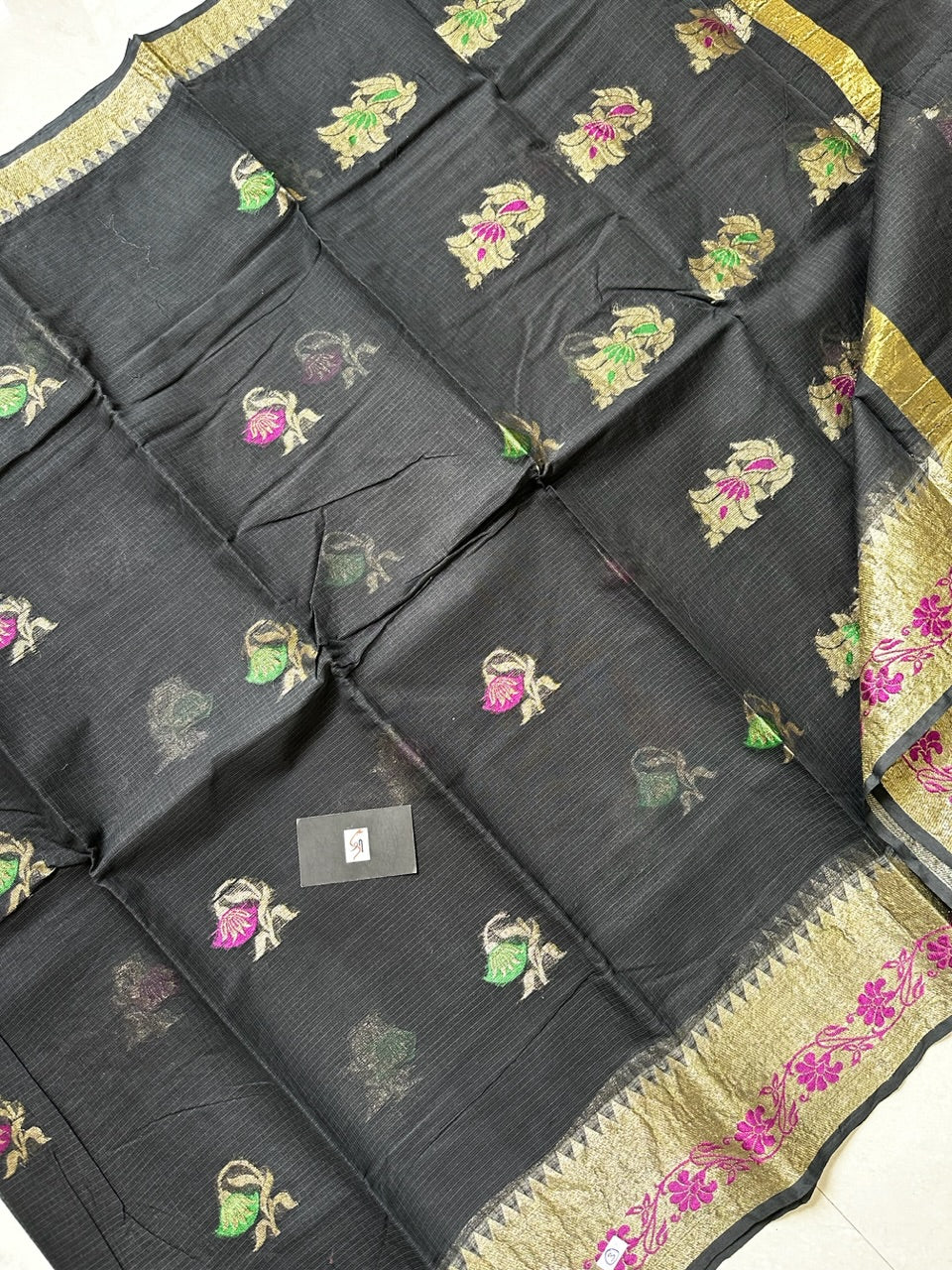 Pure Weaved Kota Cotton Doria Saree