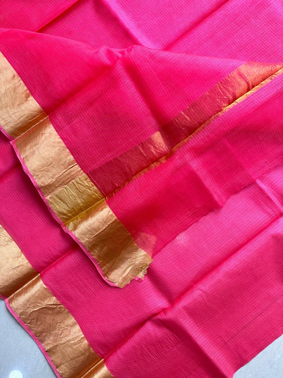 Pure Single Dyed Kota Silk Saree