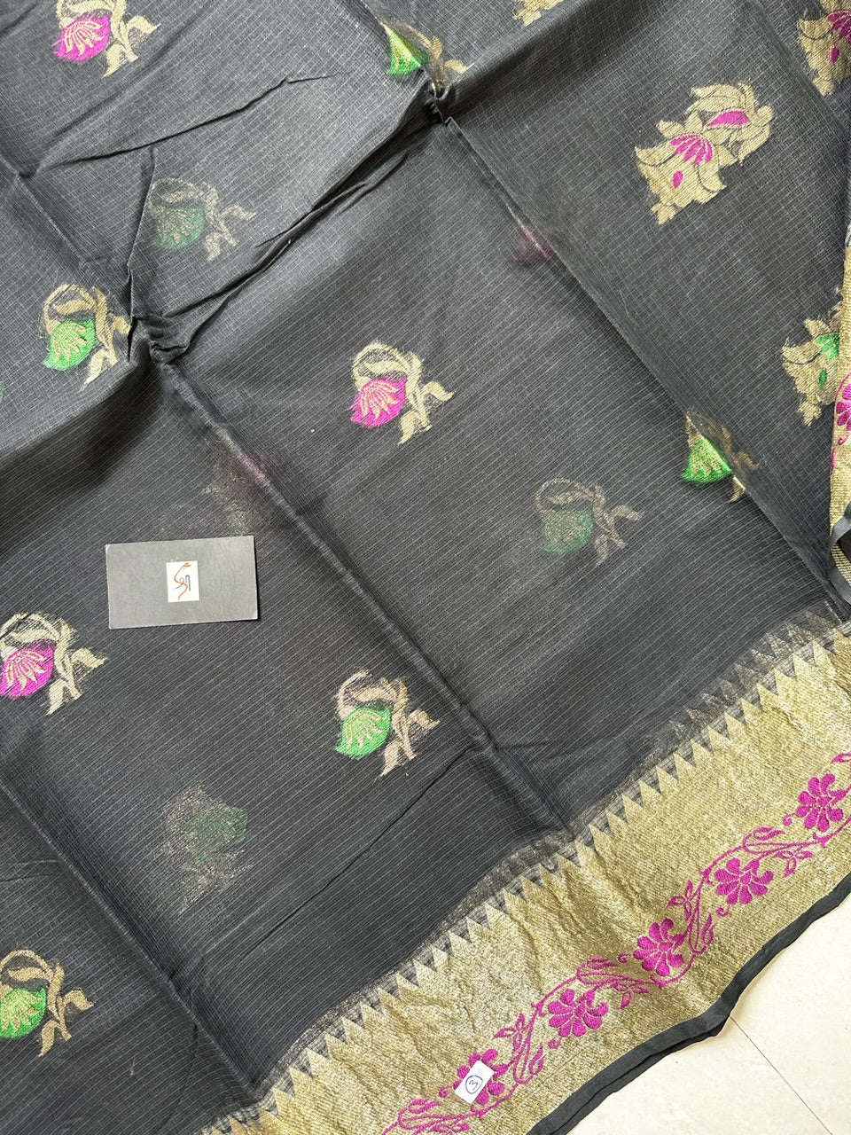 Pure Weaved Kota Cotton Doria Saree