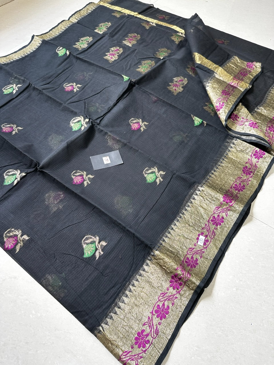 Pure Weaved Kota Cotton Doria Saree