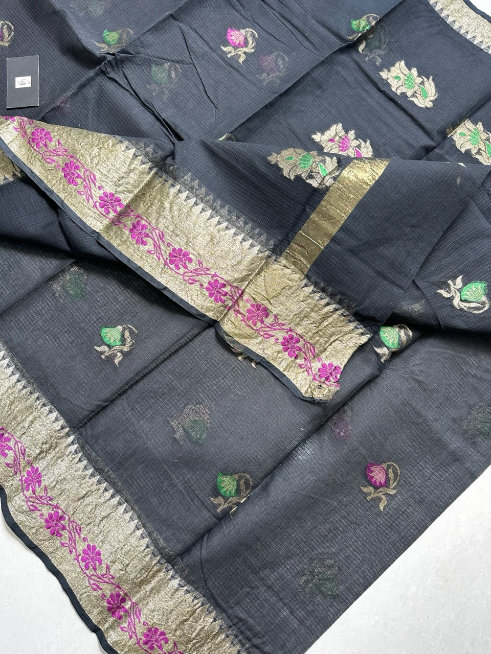 Pure Weaved Kota Cotton Doria Saree