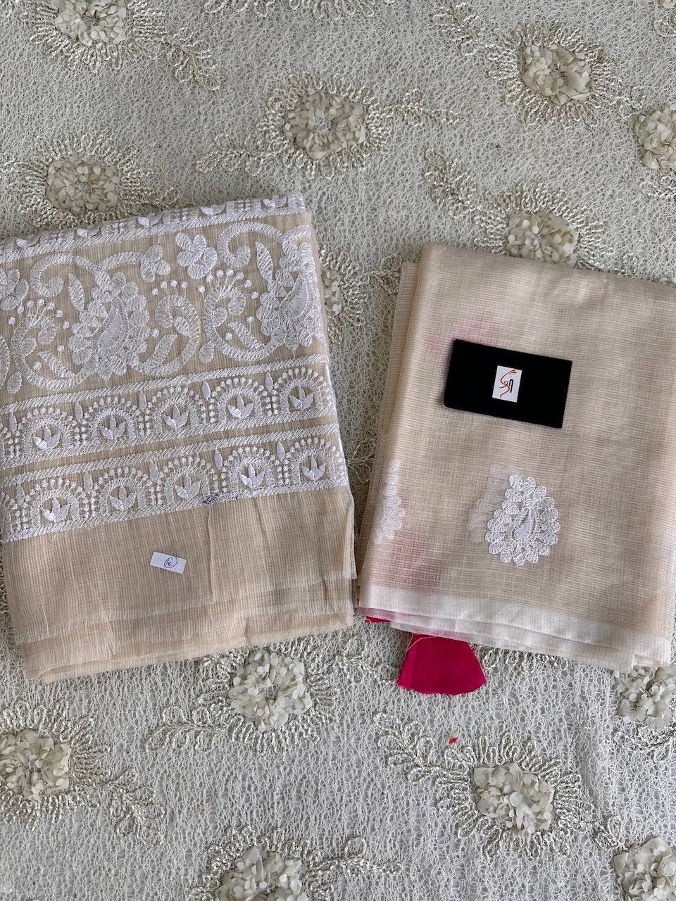 Embroidered Kota Cotton Doria Top N Dupatta (Suit)