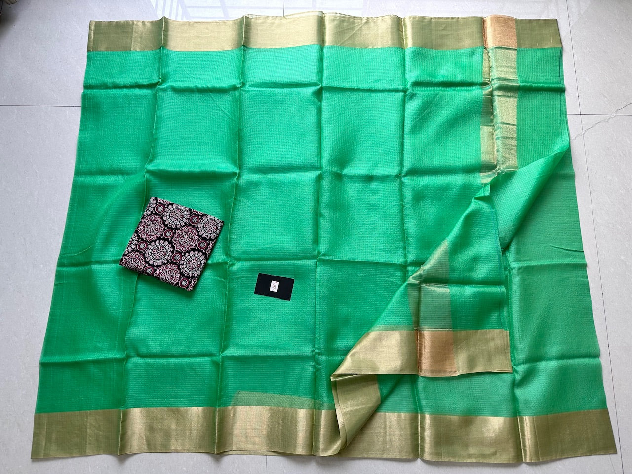 Pure Single Dyed Kota Silk Saree