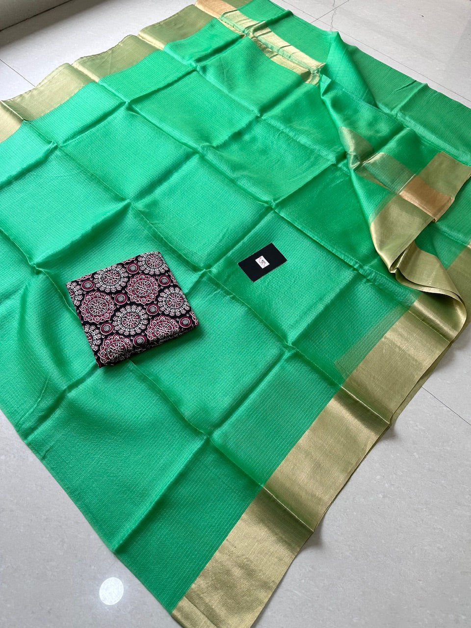 Pure Single Dyed Kota Silk Saree