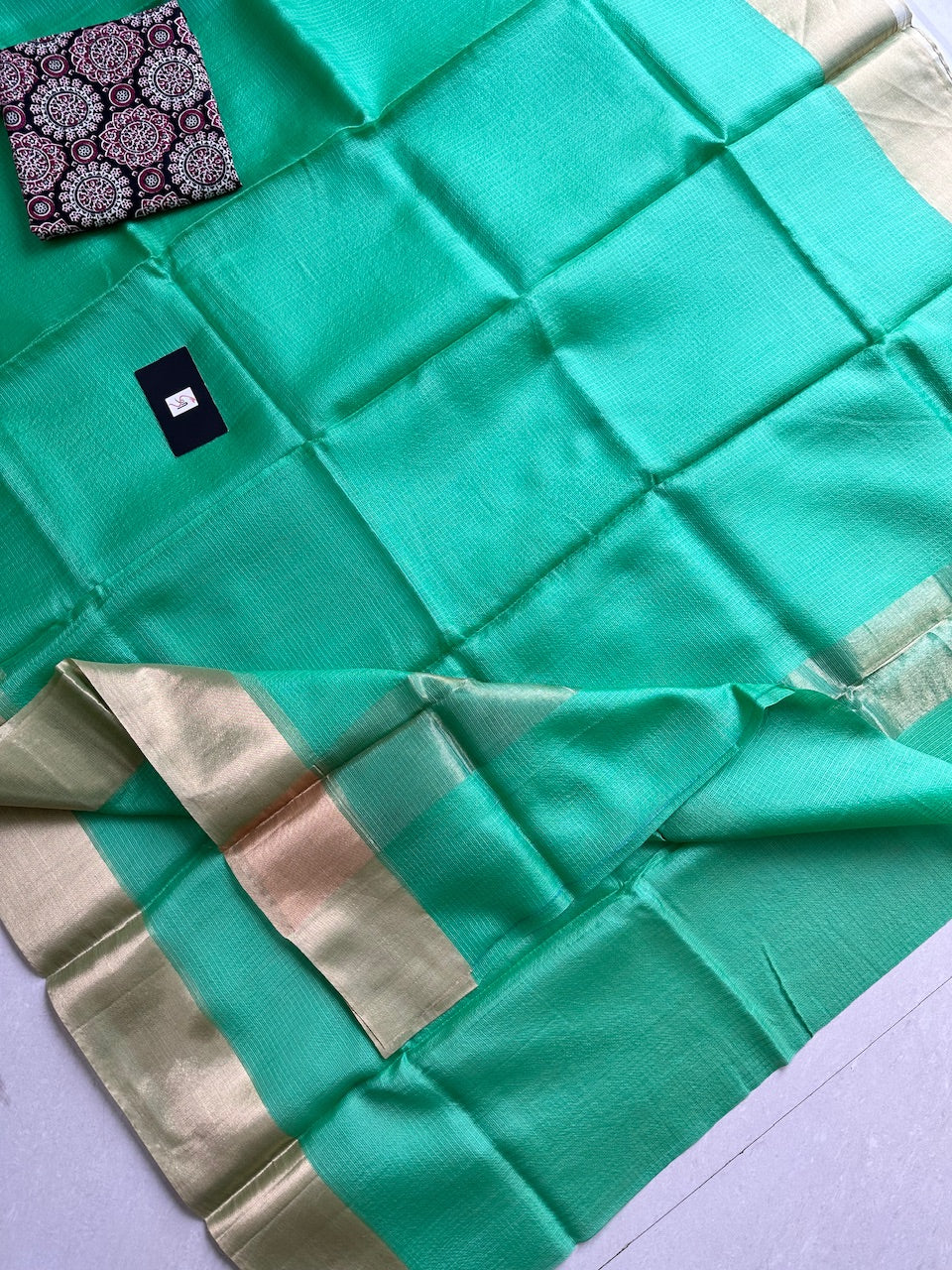 Pure Single Dyed Kota Silk Saree