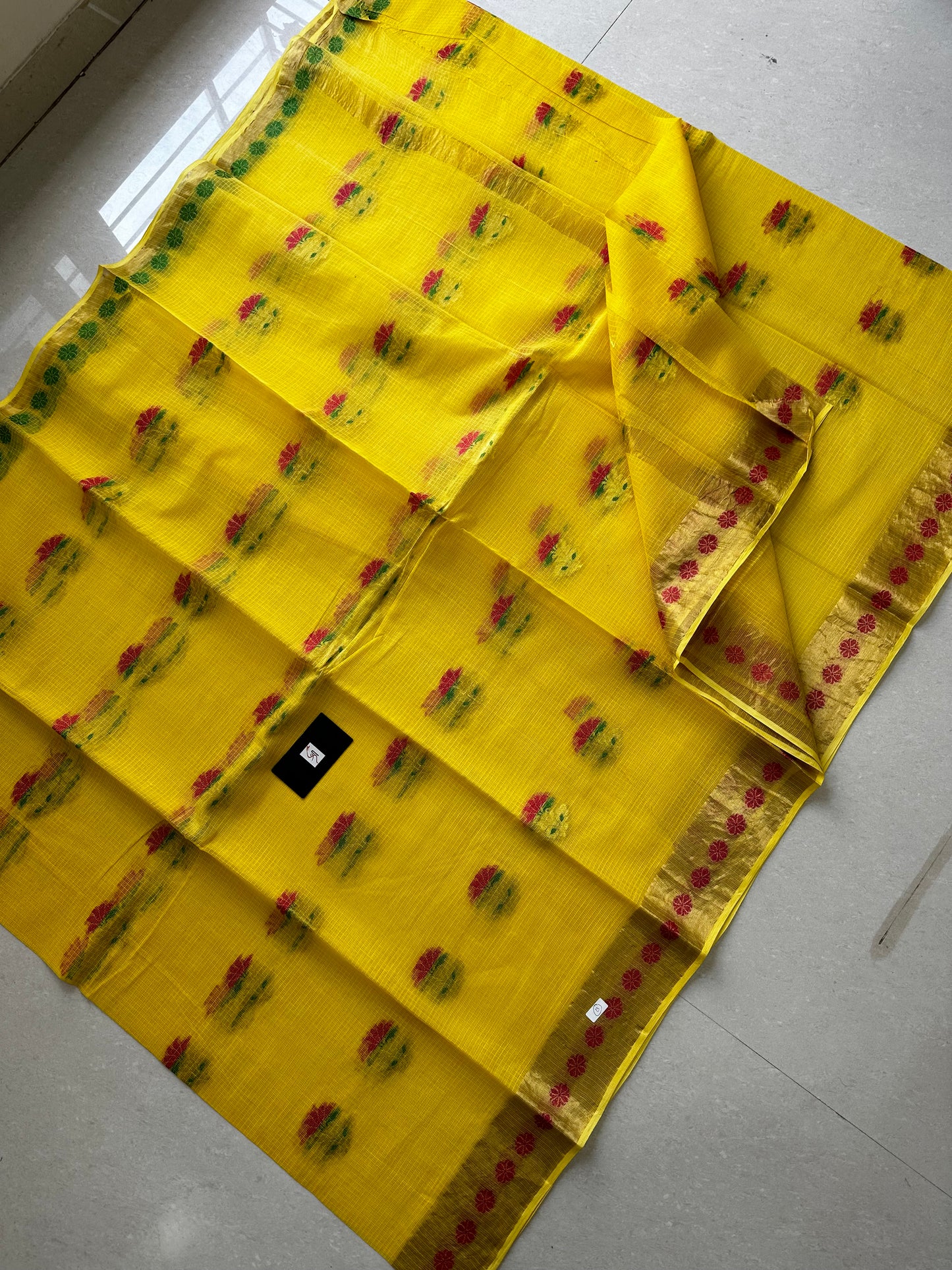 Pure Weaved Kota Cotton Doria Saree