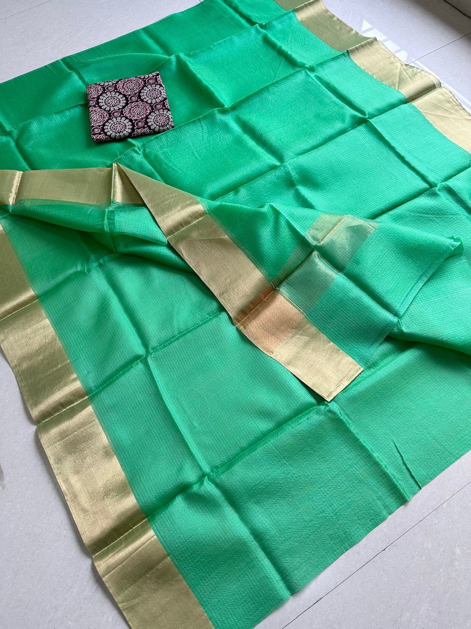 Pure Single Dyed Kota Silk Saree