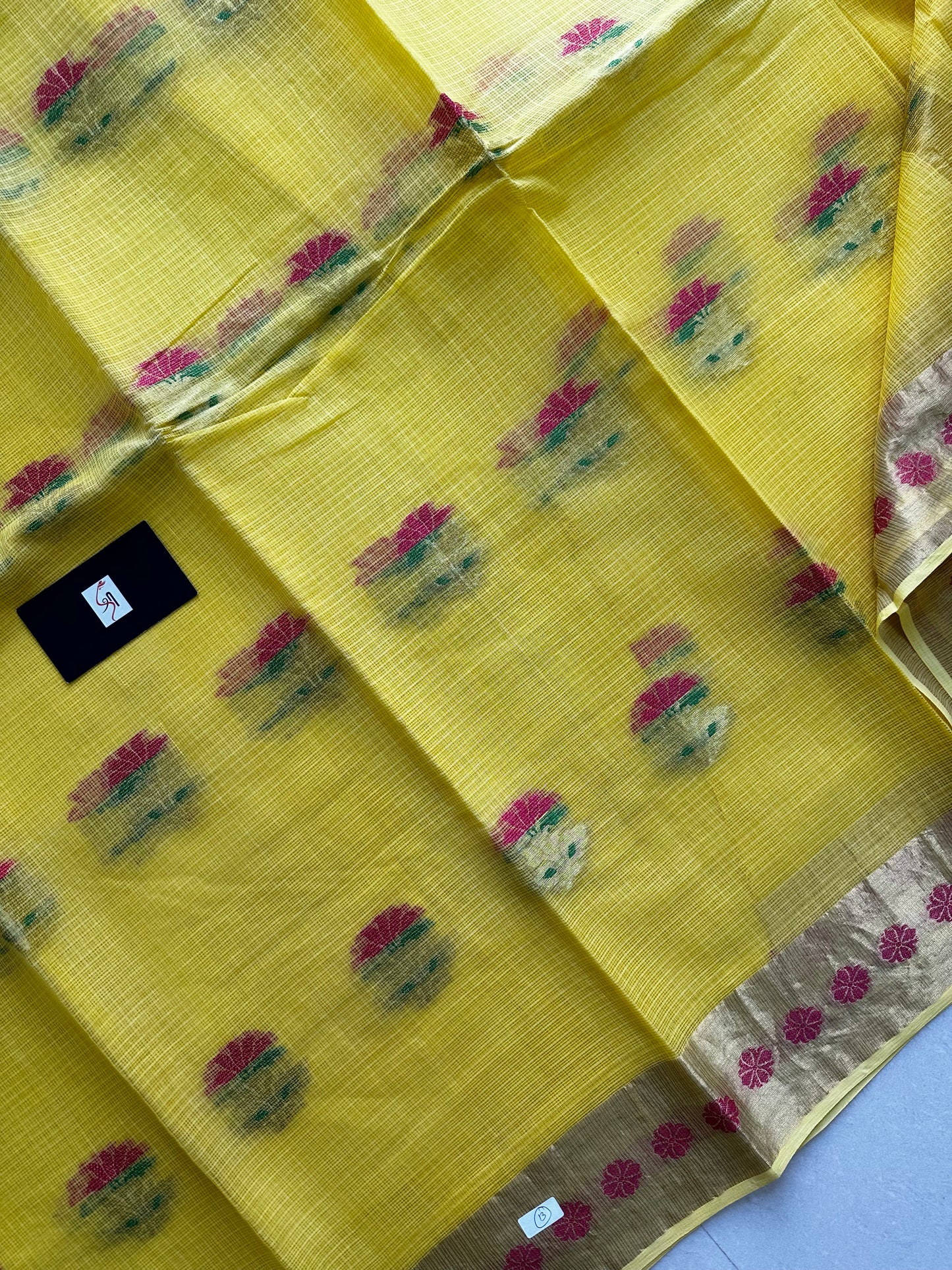 Pure Weaved Kota Cotton Doria Saree