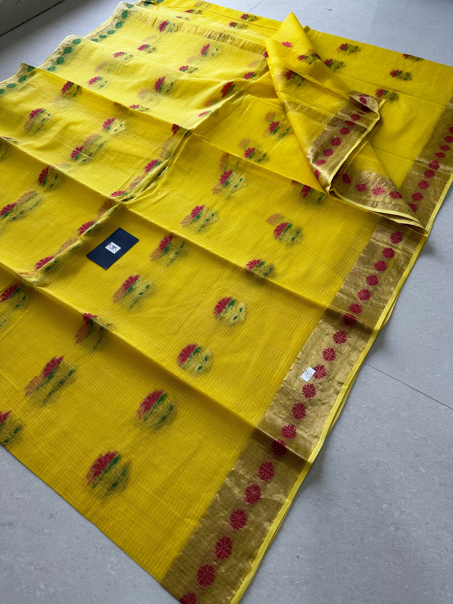 Pure Weaved Kota Cotton Doria Saree