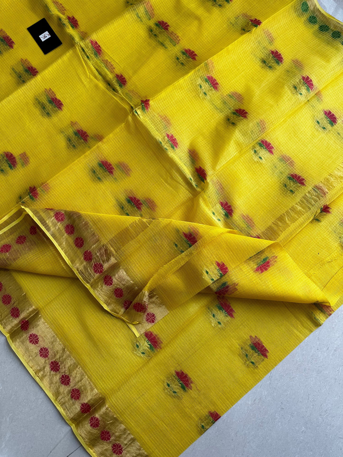 Pure Weaved Kota Cotton Doria Saree