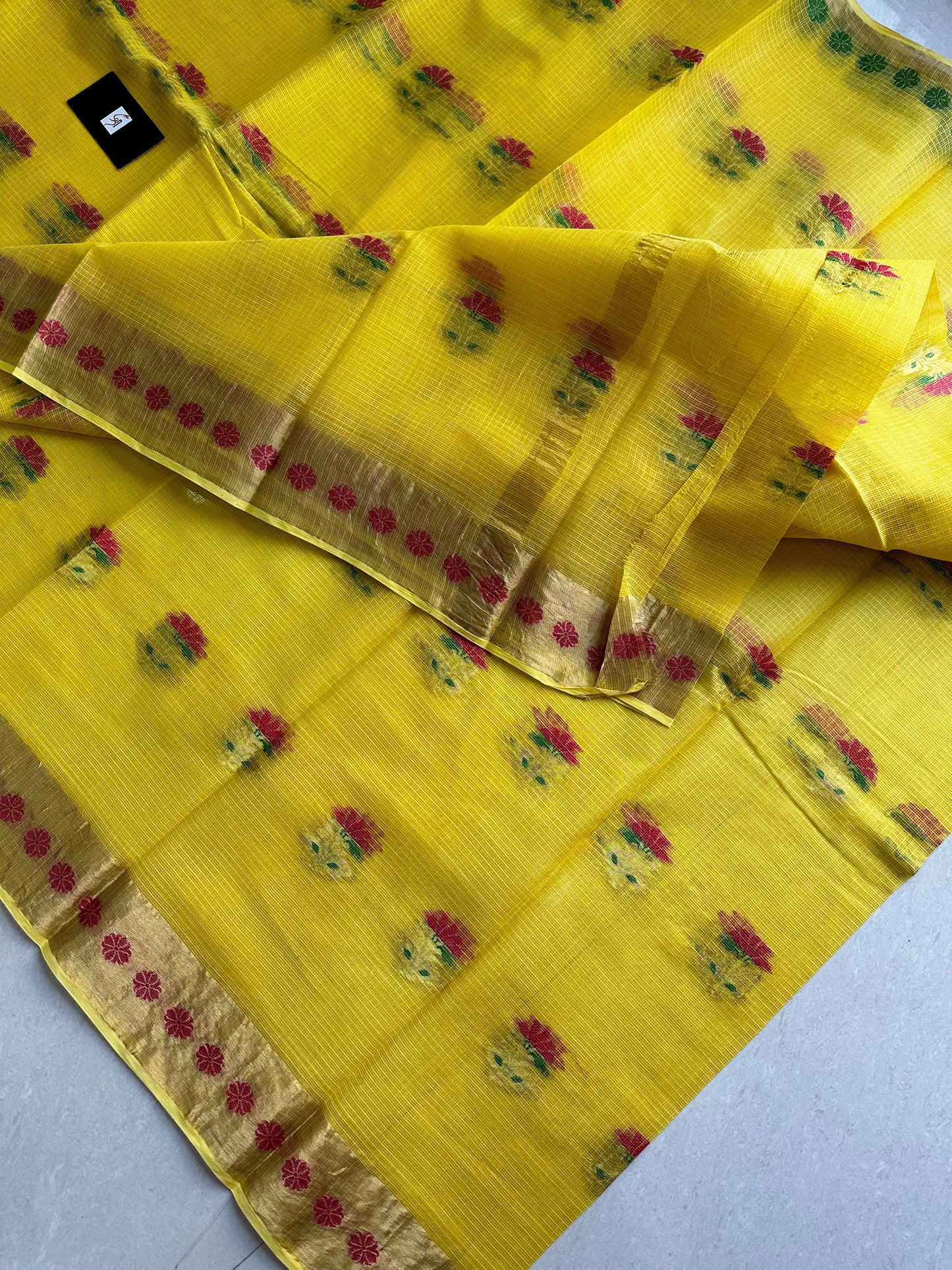 Pure Weaved Kota Cotton Doria Saree