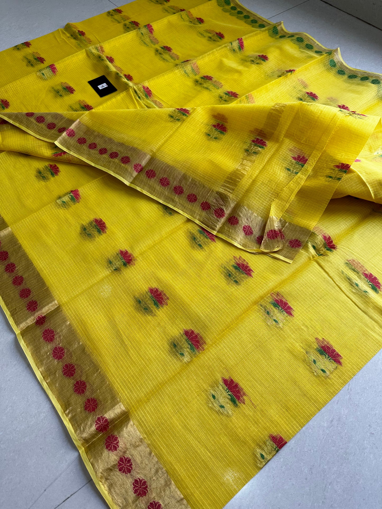 Pure Weaved Kota Cotton Doria Saree