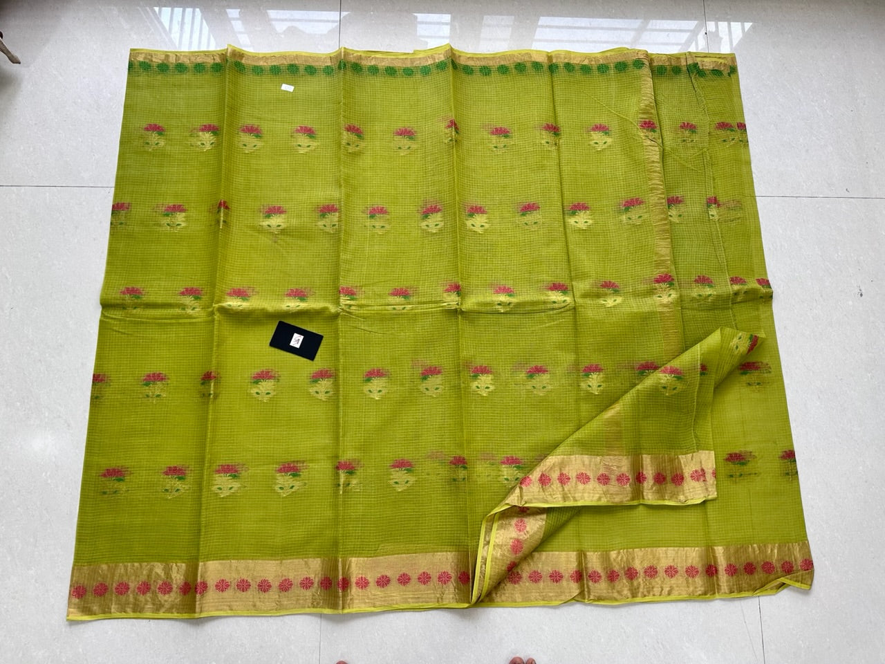 Pure Weaved Kota Cotton Doria Saree