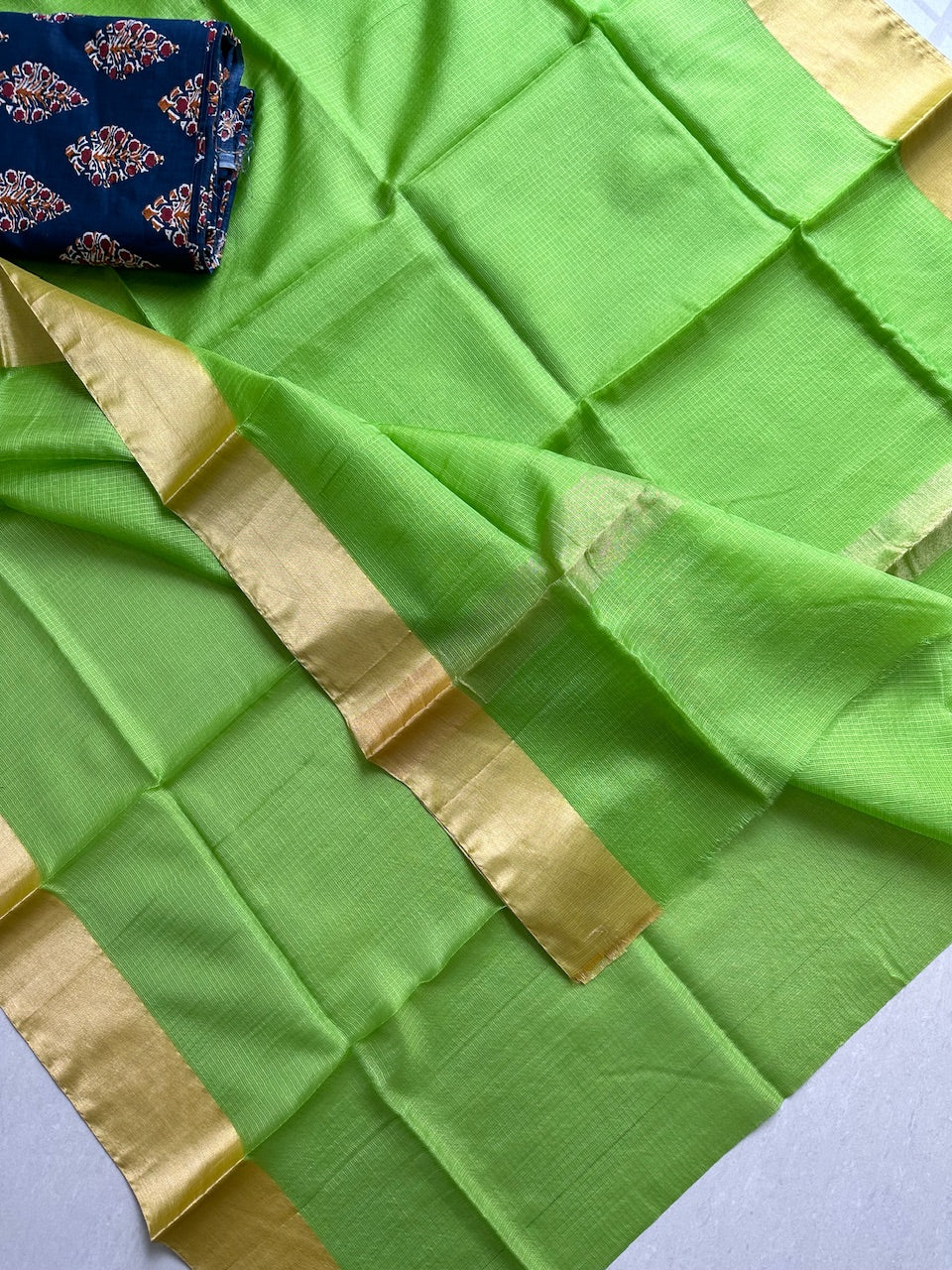 Pure Single Dyed Kota Silk Saree