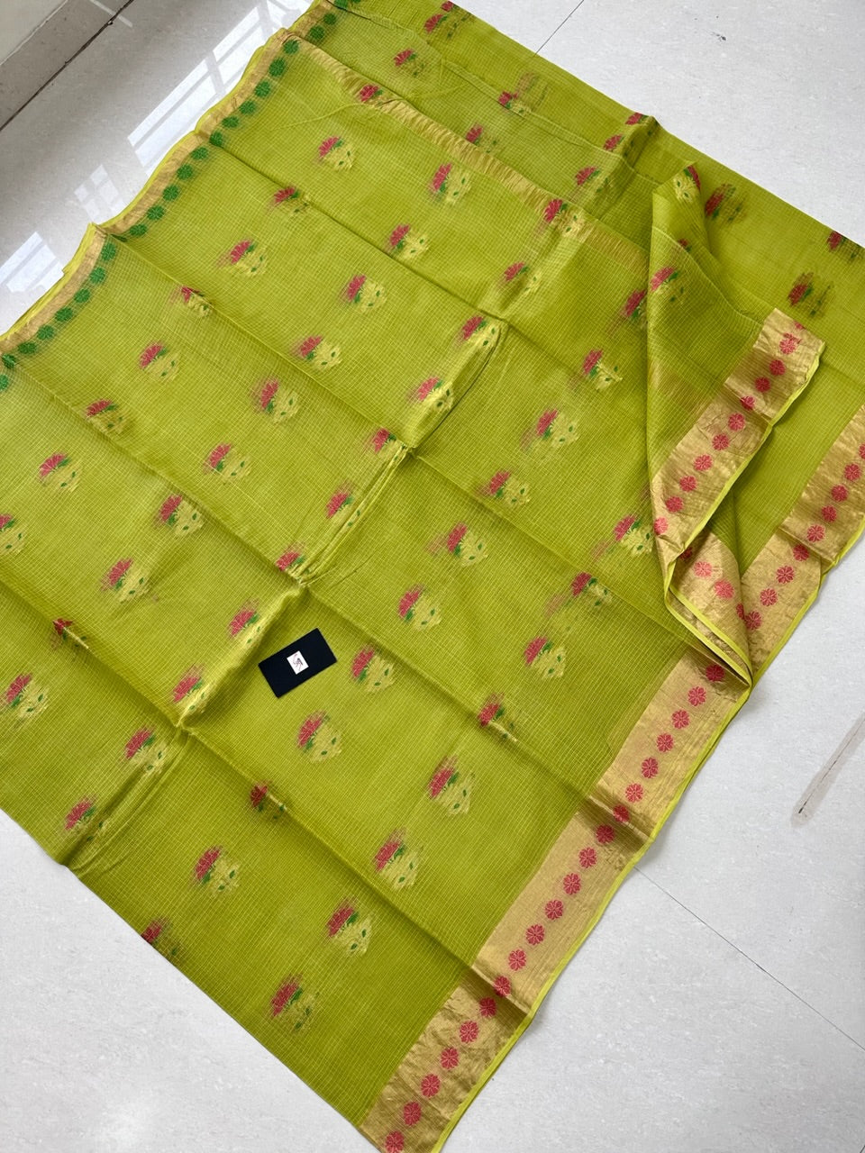 Pure Weaved Kota Cotton Doria Saree