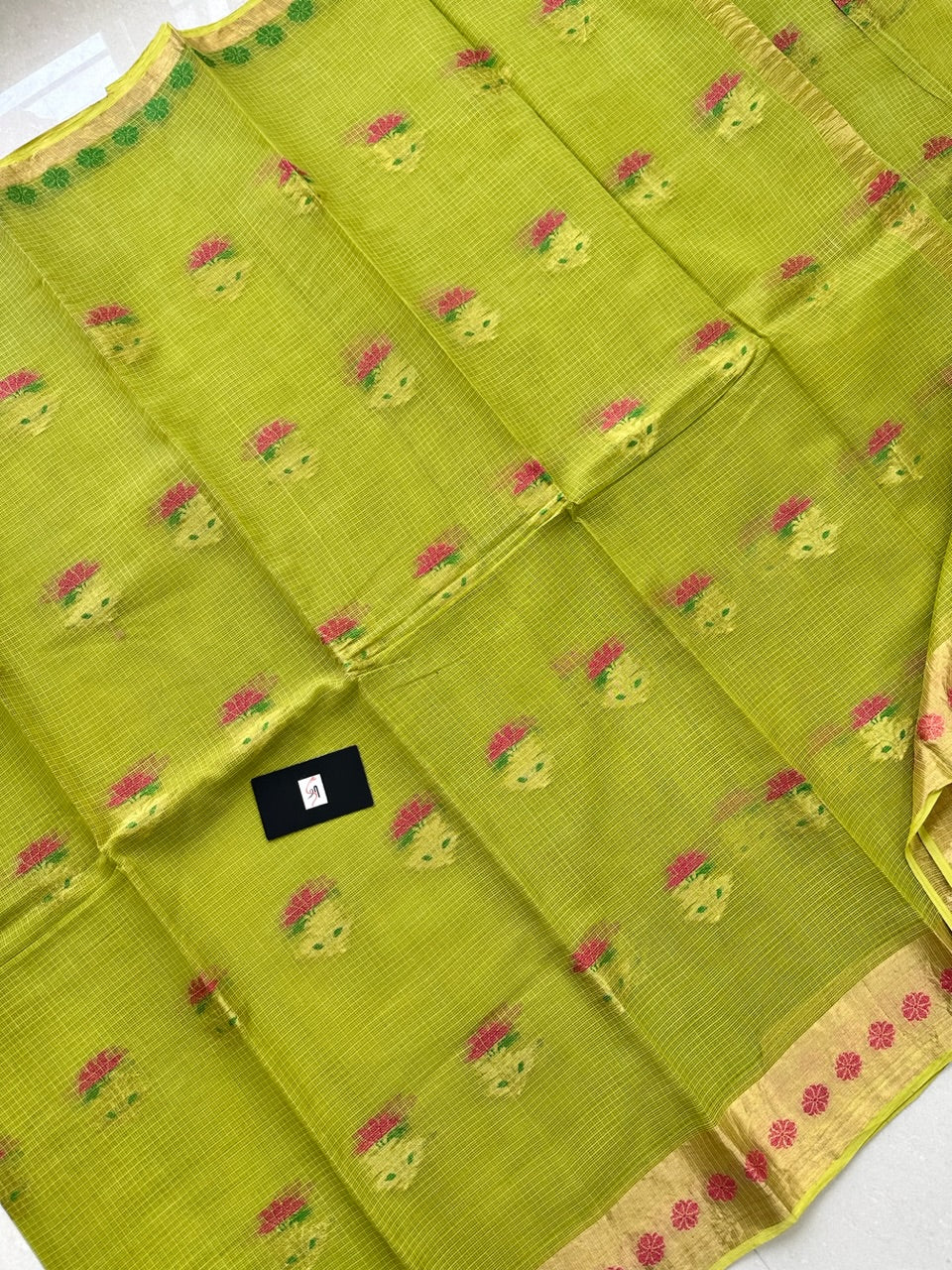 Pure Weaved Kota Cotton Doria Saree