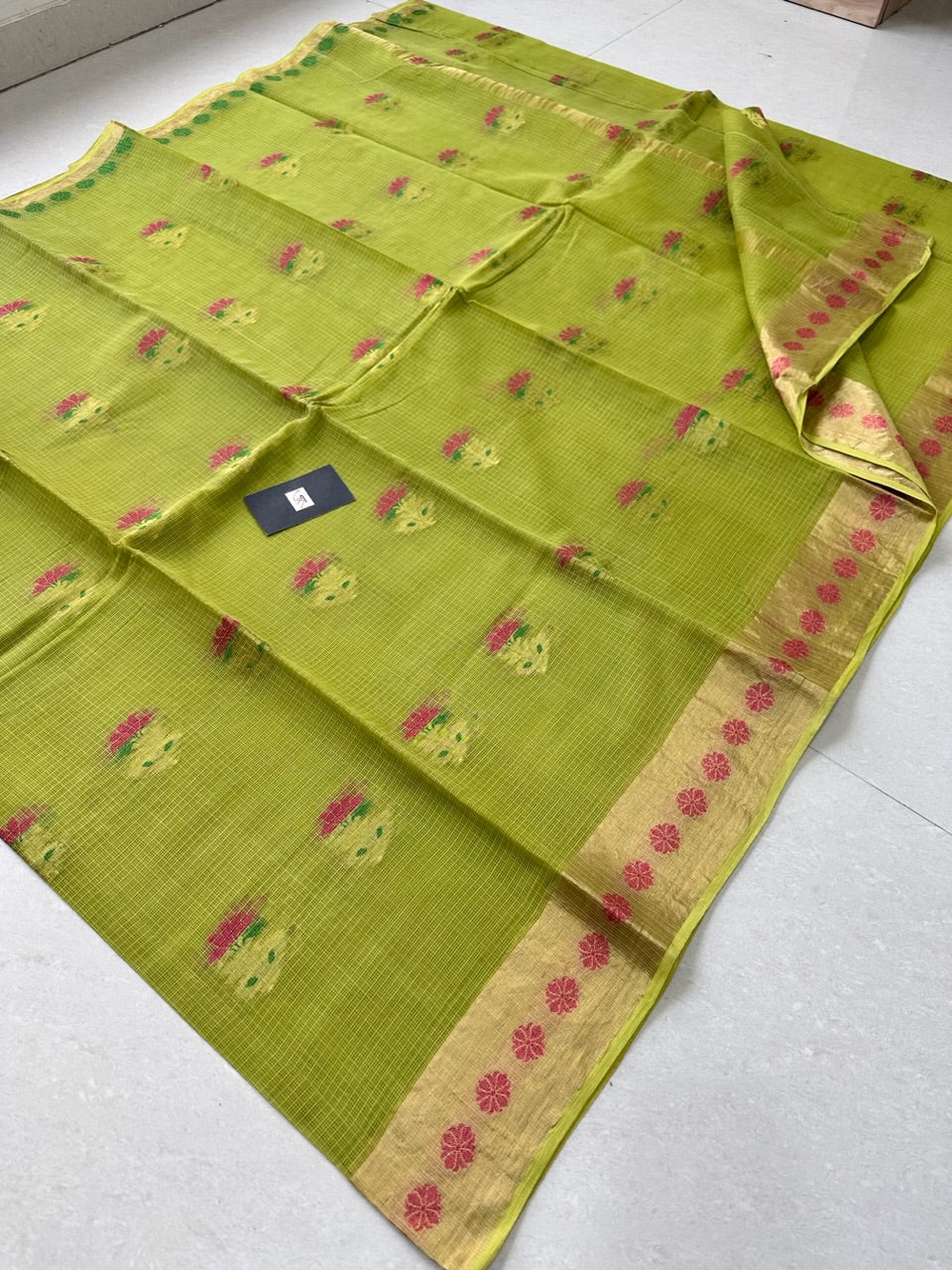 Pure Weaved Kota Cotton Doria Saree